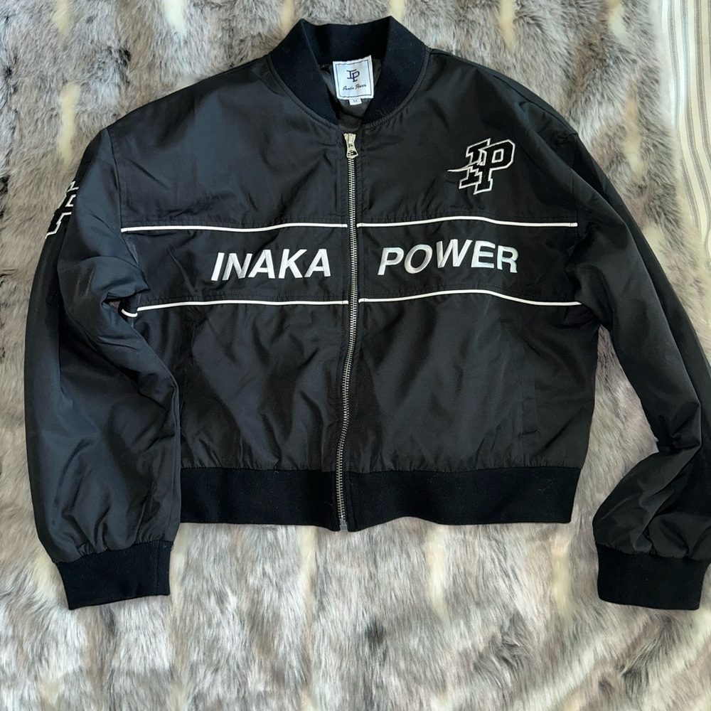 Inaka Power Bomber Jacket - Black sz medium - Picture 5 of 7